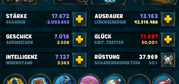 Skillkosten für die Aufwertung Deines Charakters