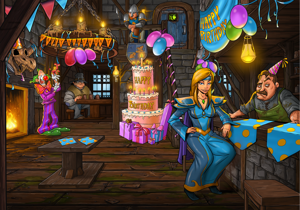 Taverne - Jubiläum - Magierin