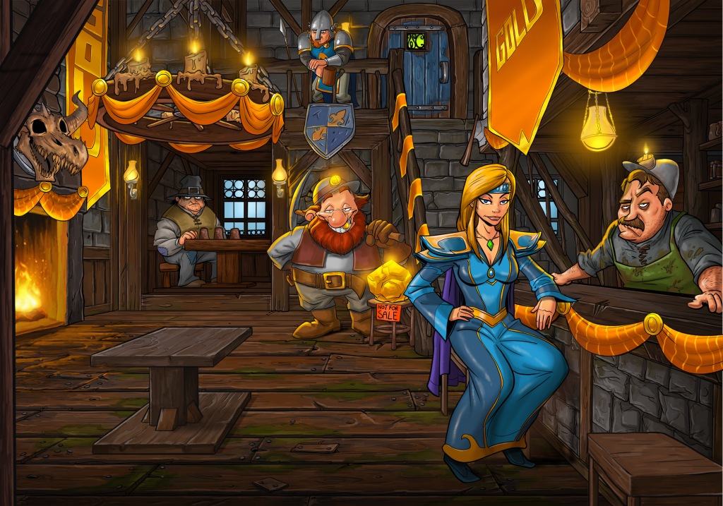 Taverne - Wirtschaftlicher Aufschwung (Gold) - Magierin